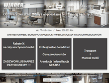Tablet Screenshot of meble-winner.pl